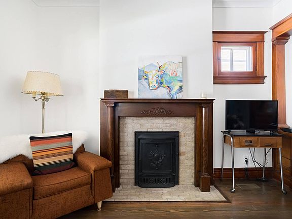 Living room with view from couch