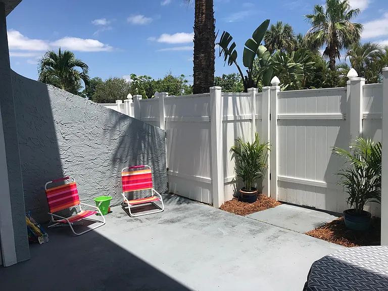 Private outdoor patio