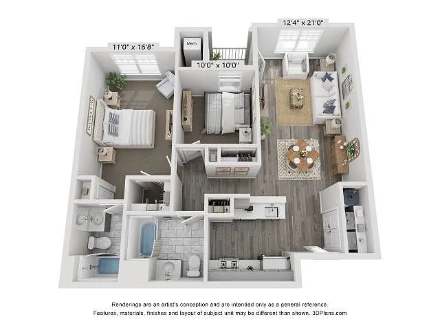 Floor plan 2B