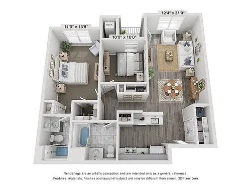 Floor plan 2B