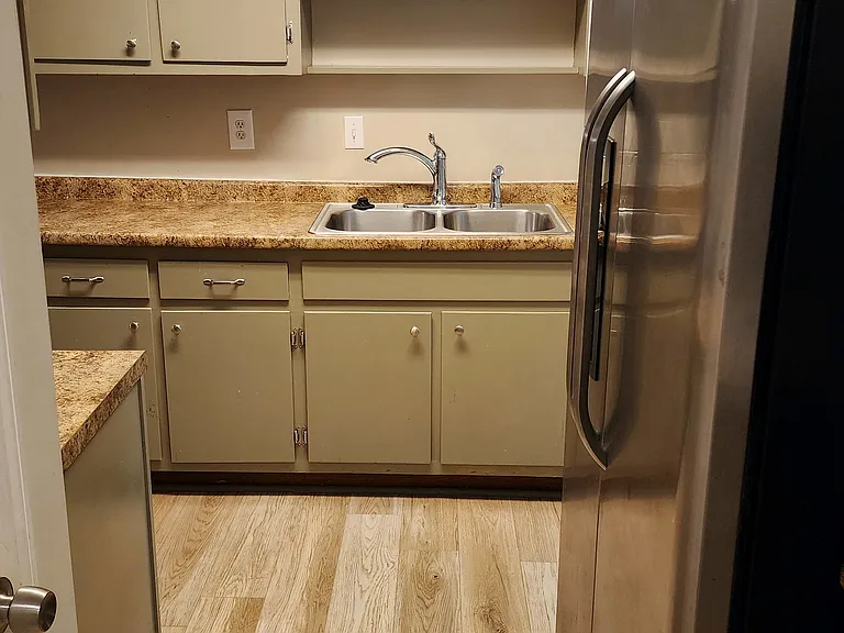 Kitchen from entry hallway