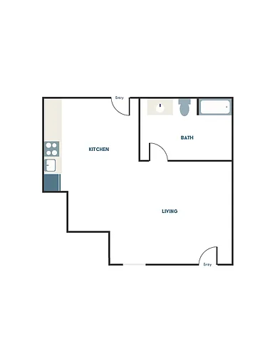 Floor plan Studio A13