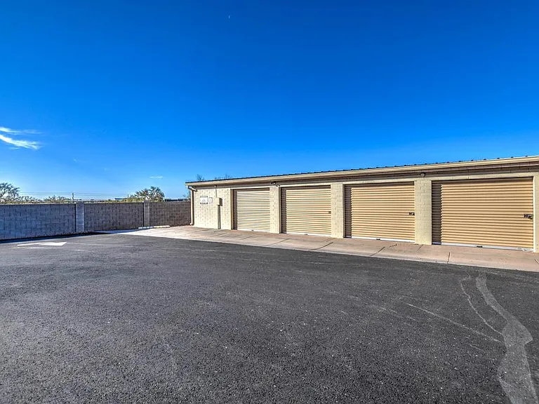 Storage units that are for rent, 10x21 units rent for $100 and 5x9 units rent for $40 per month