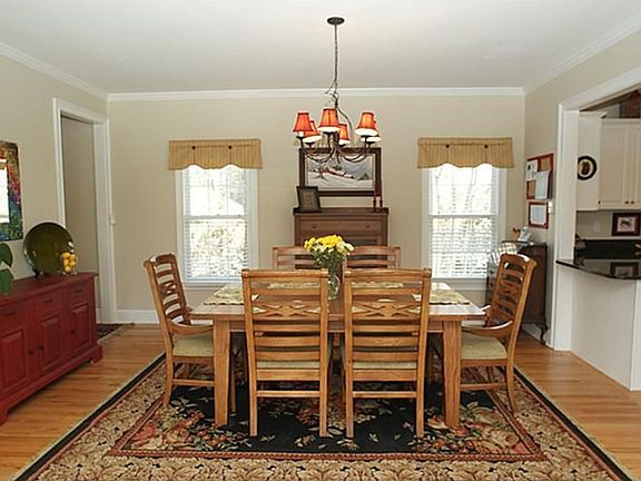Spacious dining area