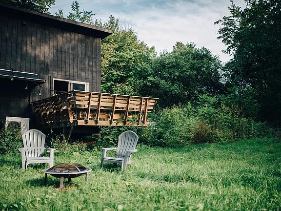 Backyard, amongst 8 acres of privacy.