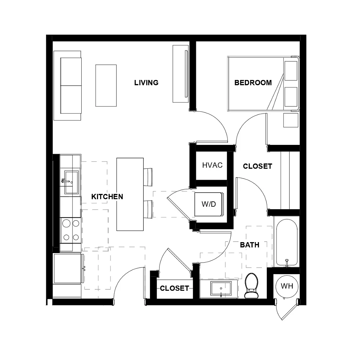 Floor plan 1 Bed