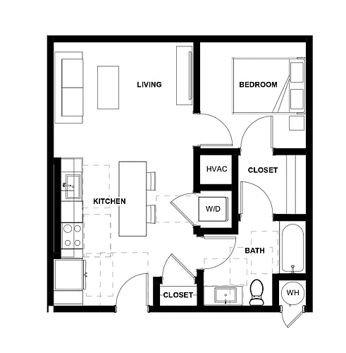 Floor plan 1 Bed