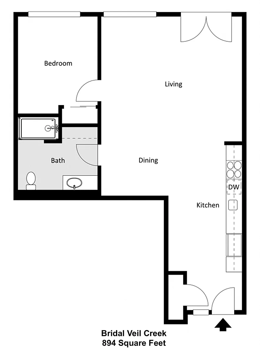 Floor plan Bridal Veil Creek