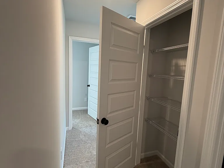 Second floor laundry closet