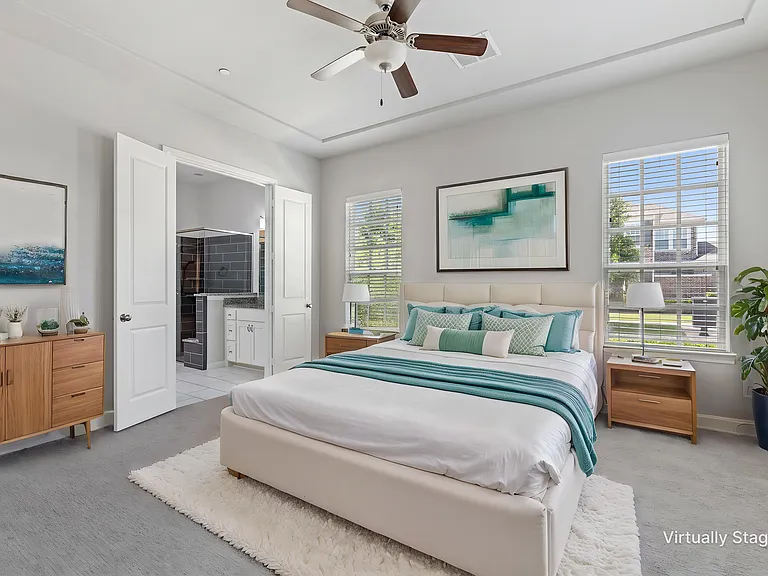 Primary Suite Virtually Staged