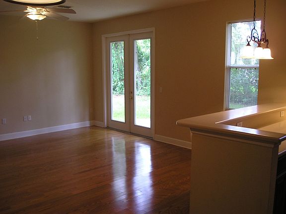 Wood floors in Living area