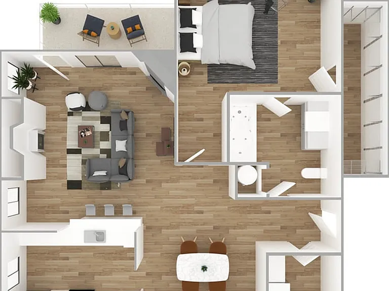 1 Bedroom | 1 Bath | 949 SF | Renovated 1 Bedroom | 1 Bath | 949 SF | Renovated