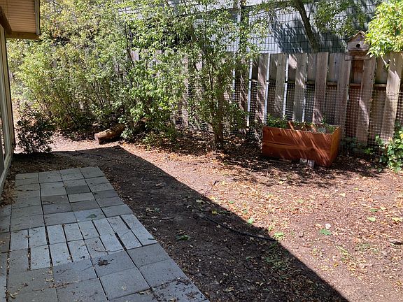 Backyard off Living room,Kitchen.