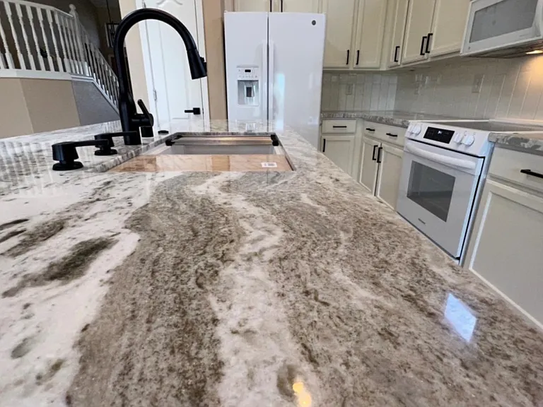 kitchen island after remodel