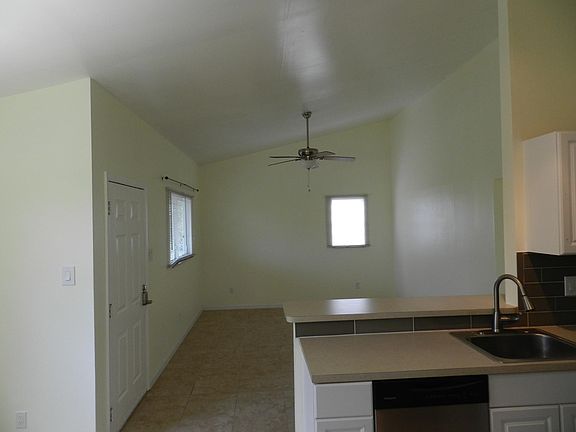 Kitchen to vaulted family room