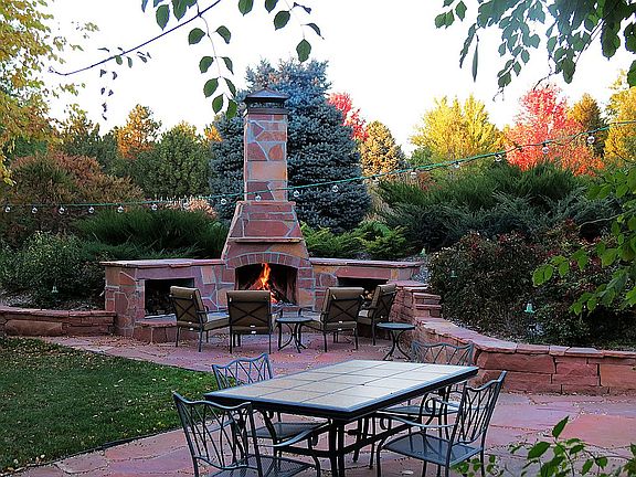 O - Patio with Fireplace