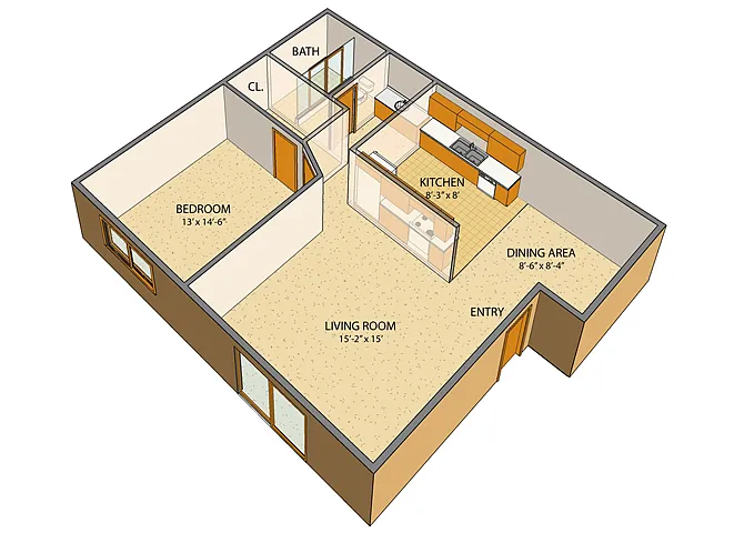 Floor plan London Towne