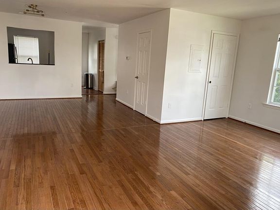 View from sliding glass door leading to deck.