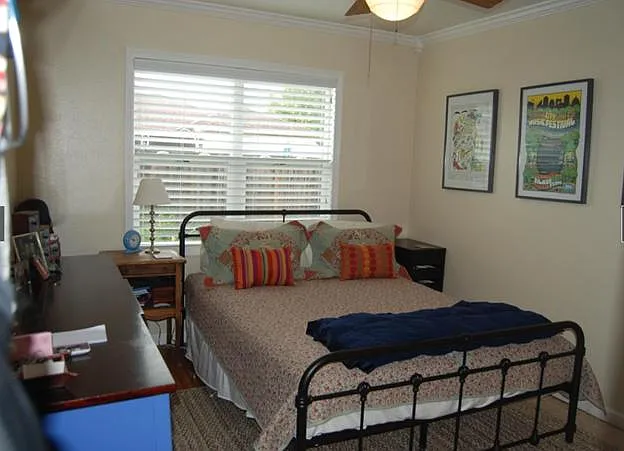 Bedroom with furniture Queen size bed in room