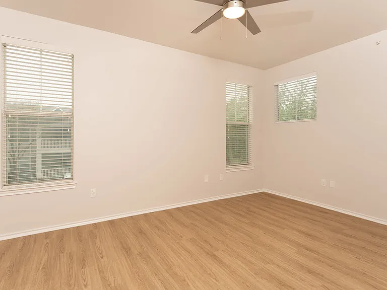 Bedroom with hard surface flooring