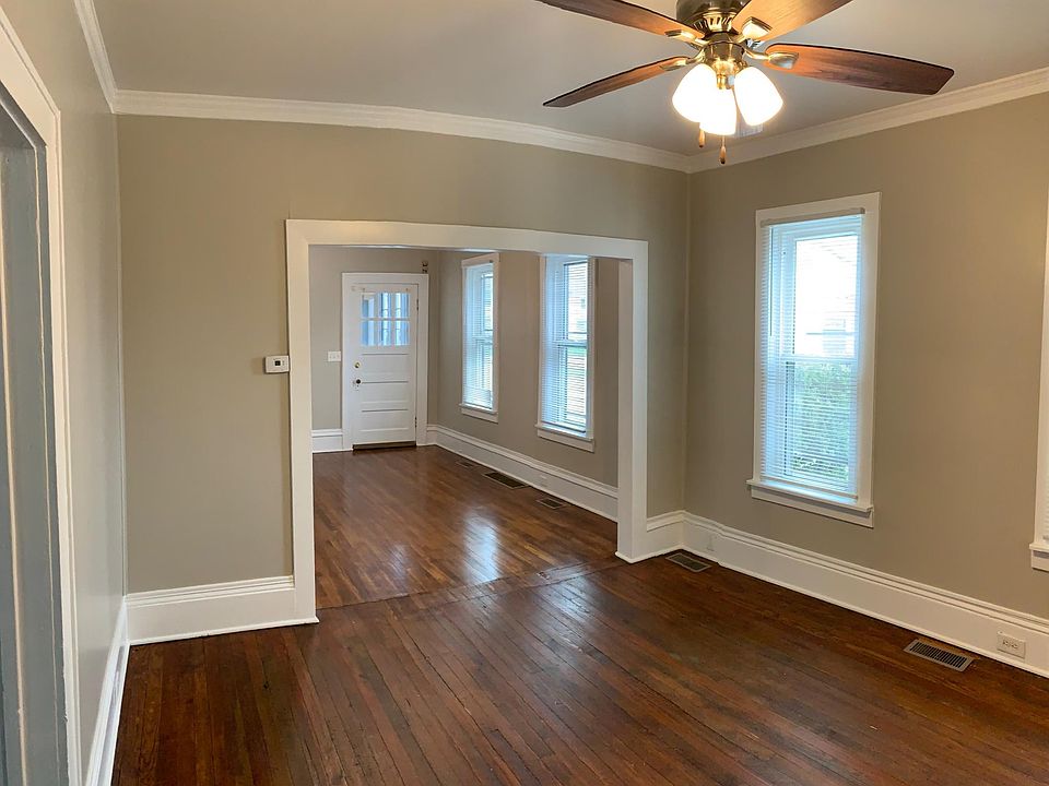 Open main level between Living Room and Dining room