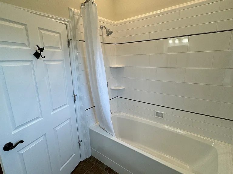 Deep soaking tub and shower