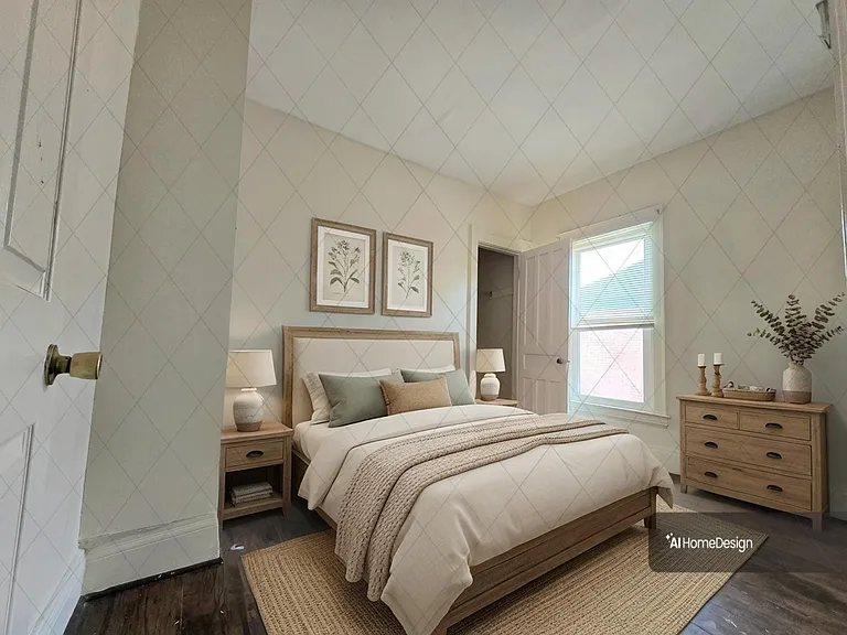 Virtually Staged Bedroom