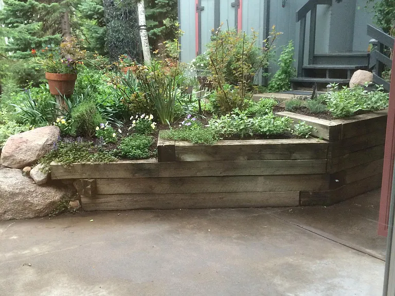 Large private patio