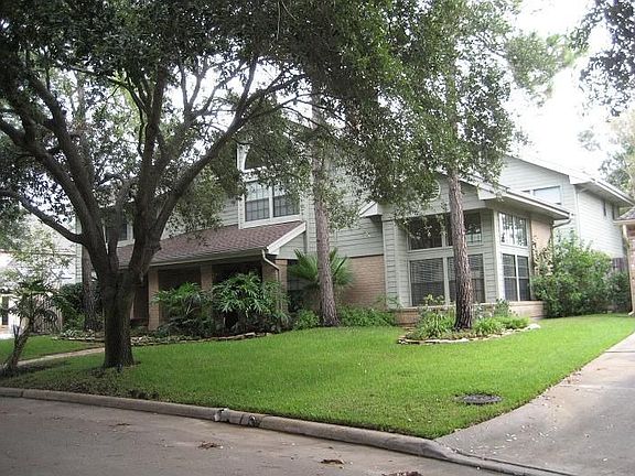 View from tree lined street