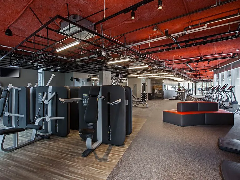 Fitness center with cardio and strength equipment