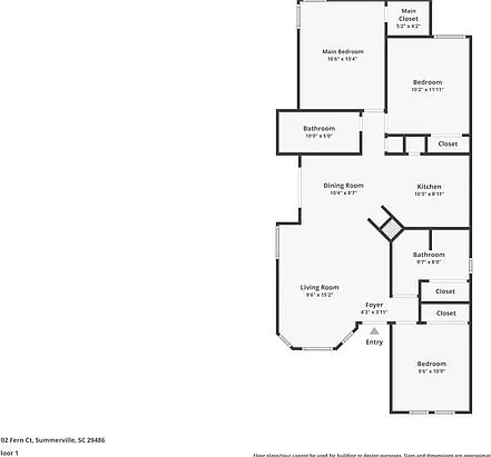 3 bed, 2.0 bath, 1067 sqft, $1,945 — Photo 2