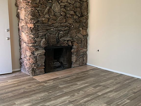 Wood burning fireplace