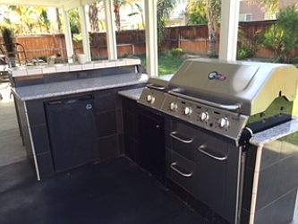 Built in BBQ