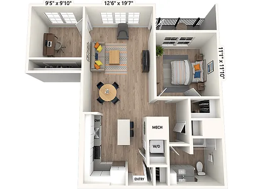 Floor plan AM19-D-M-Scheme II