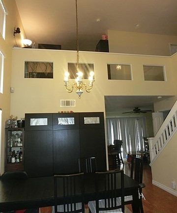 Formal dining area and a loft office upstair