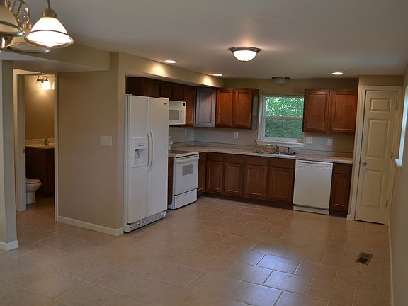 Kitchen with new tiled floor