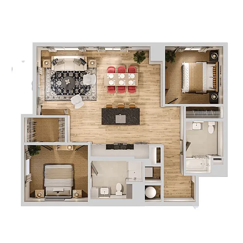Floor plan 2B
