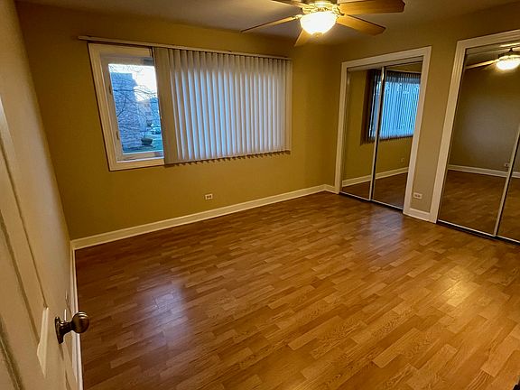 Master bedroom with double closets