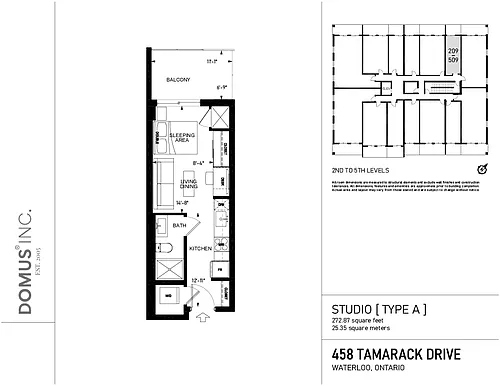 Floor plan Studio A