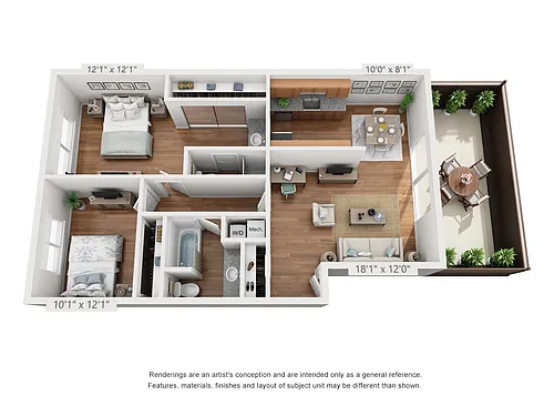 Floor plan 2X2