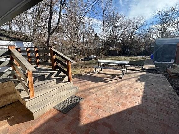 Back yard and patio