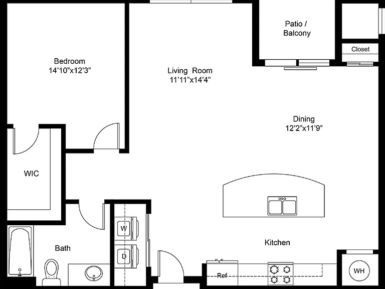 1 Bedroom | 1 Bath | 899 SF 1 Bedroom | 1 Bath | 899 SF