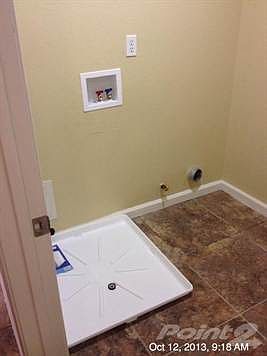 Laundry Room has new valves and pan and fresh paint...