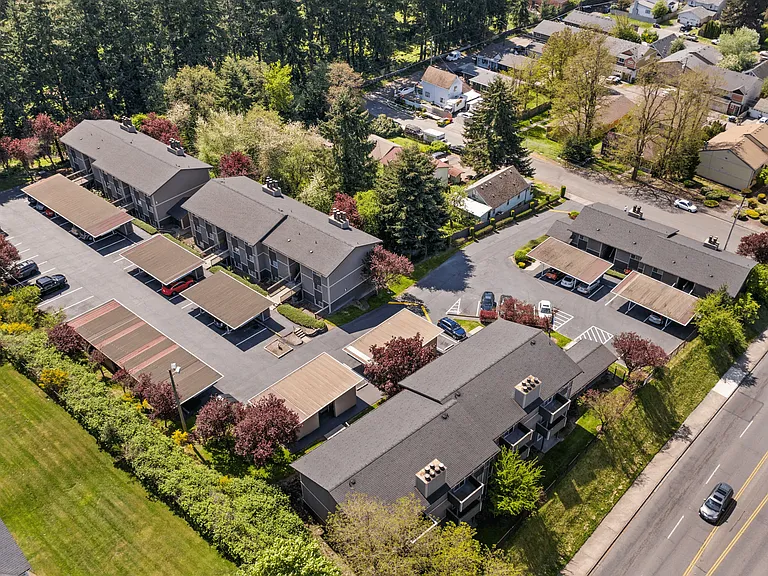 Aerial Apartment View l Warner Park Apartments l Tacoma, WA