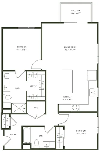 Floor plan 2X2