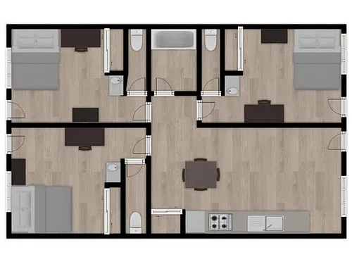 Floor plan Aldersgate 3 Bedroom