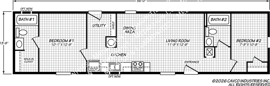 2 bed, 756 sqft, $1,550 — Photo 1