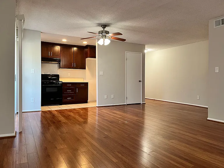 Large open concept living & dining space