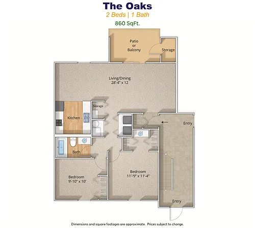 Floor plan The Oaks