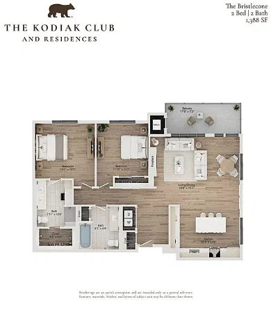 Floor plan The Bristlecone